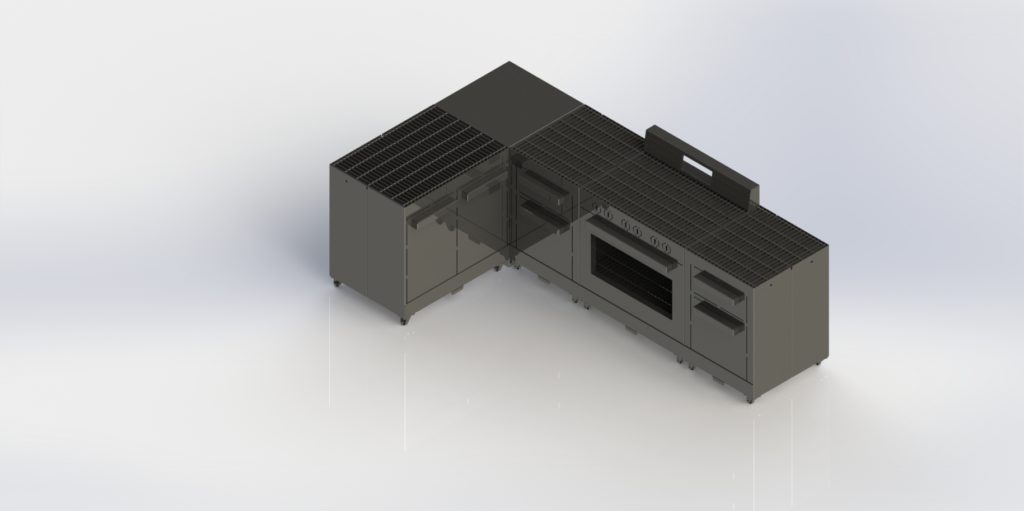 Stove Large L Shape - ISO
