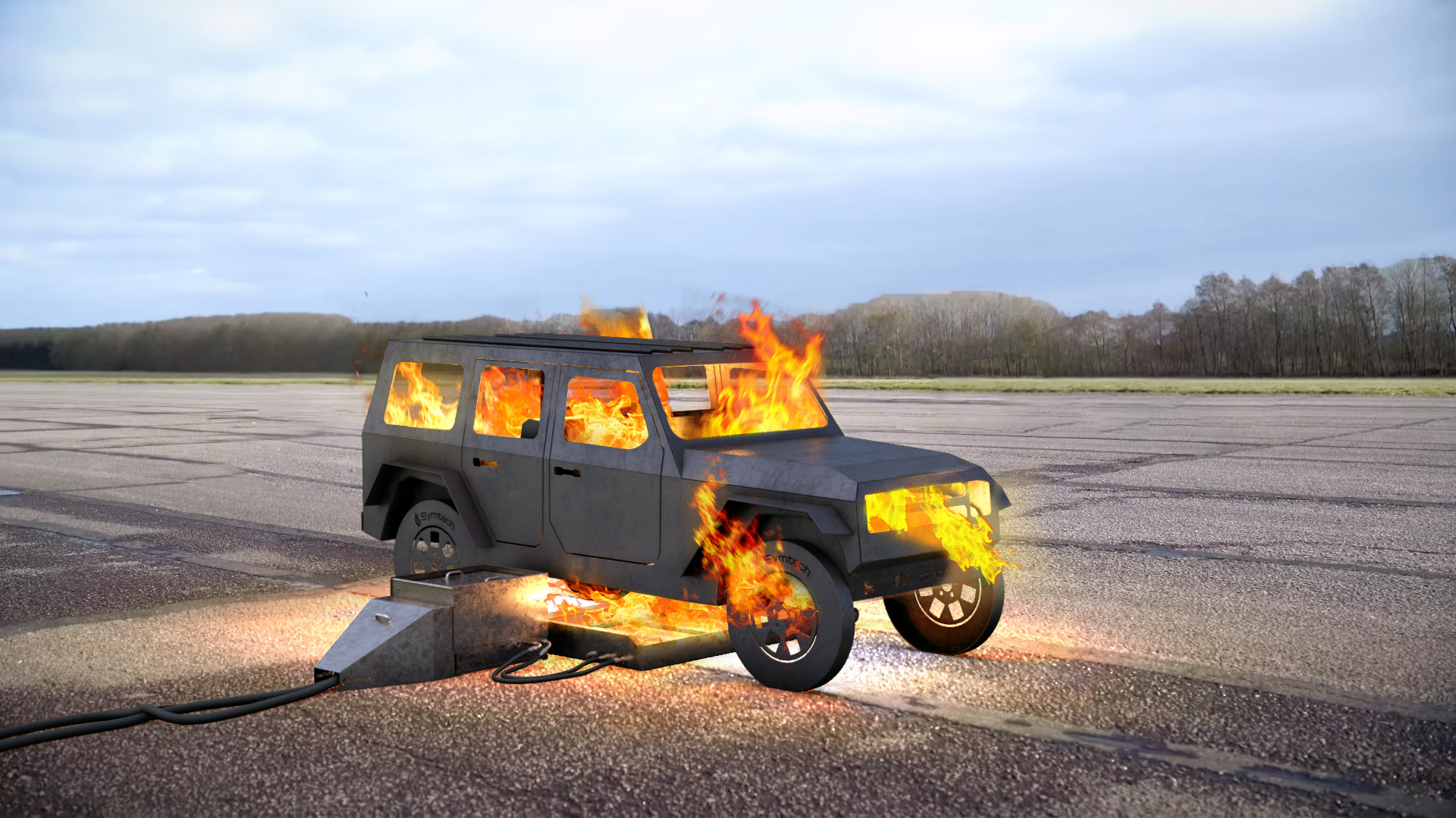 SUV Fire Props – Symtech