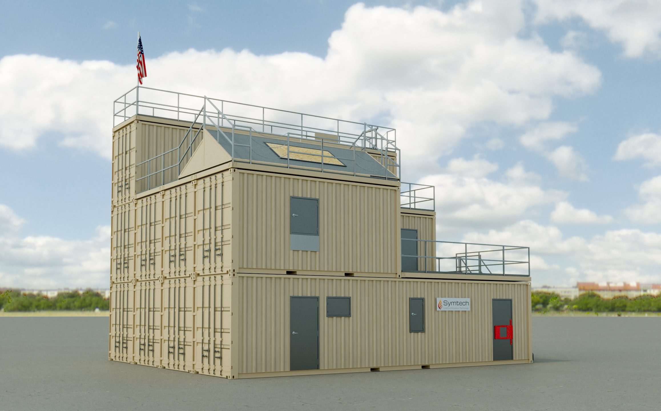 Container Fire Training Tower