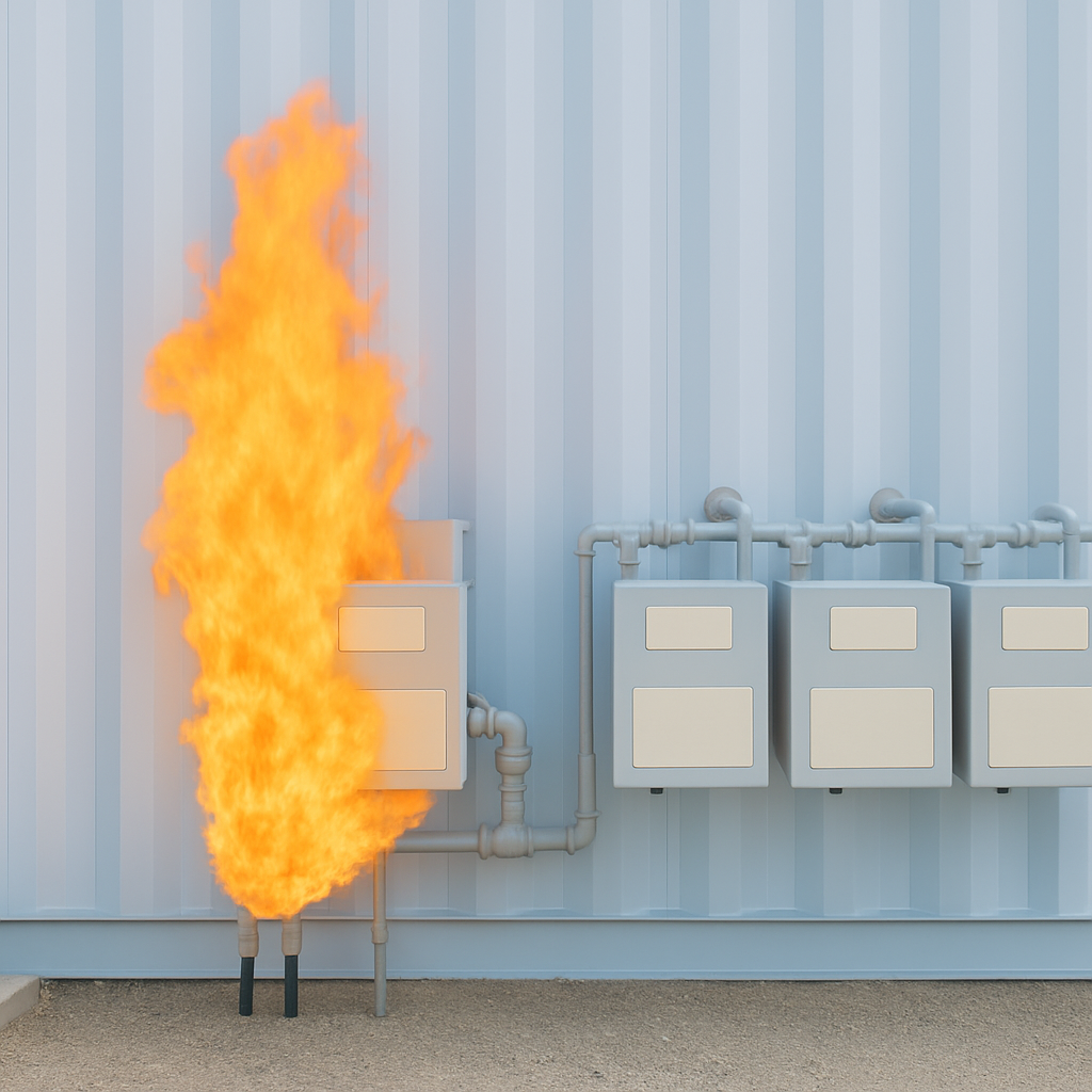 Gas Meter Fire Simulator ST-PRO Gas Meter Fire Training Prop