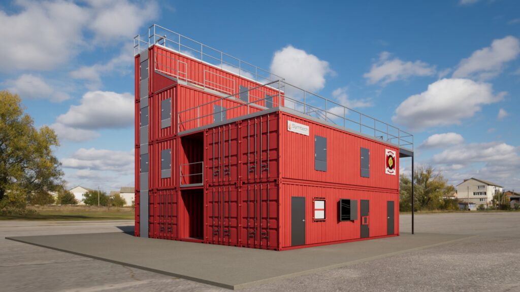 Apartment Breezeway Fire Training Tower Burn Building